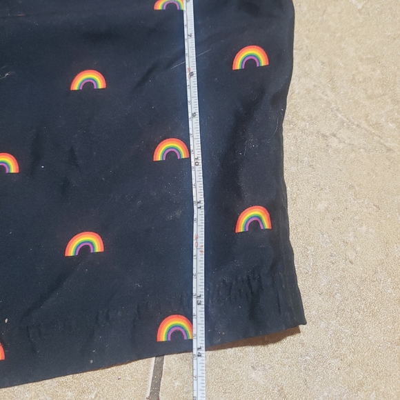 Original Penguin Rainbow Patterned Swim Trunks Size 34 - Picture 9 of 9